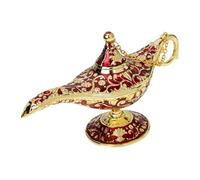 VICASKY Vintage Style Red Incense Burner Censer Ornament Lightweight Portable Aroma Stove for Home Decoration Meditation Yoga Office Indian Craftsmanship Table Decor Gift