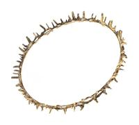 VICASKY Vintage Thorn Crown Party Hair Accessory for Women Durable Metal Goddess Tiara for Birthday Prom Wedding Intricate Design Comfortable and Prince Costume Headpiece