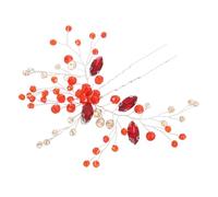 VICASKY Vintage U-shaped Rhinestone Hairpin for Brides Handcrafted French Hair Fork Wedding Updo Accessories Metal Bridal Headpiece for Elegant Chignon Styles