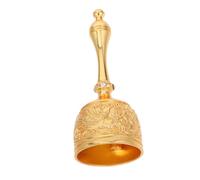 VICASKY Vintage Zinc Alloy Hand Bell with Dragon Ergonomic Non Slip Handle Clear Resonant Sound for Classroom Service Call Christmas Meditation and Celebration Use