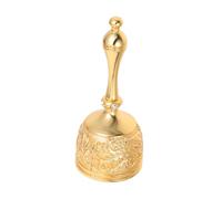 VICASKY Vintage Zinc Alloy Handheld Bell with Handle Traditional Chinese Dragon Loud Clear Sound for Wedding Meditation Dinner Calls Elderly and Celebrations