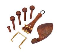VICASKY Violin Fitings Parts 15 Piece Set Fiddle String Instrument Accessories Chin Rest Tailpiece