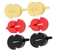 VICASKY Violin Practice Mutes Rubber Silencers 6pcs Lightweight and Sturdy Musical Instrument Accessories Easy to Carry for Violin and Viola Players