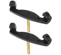 VICASKY Violin Shoulder Rest Feet Silicone and Metal Material 2pcs for 3/4-4/4 Size, Black Easy to Install and Comfortable, Suitable for Professional and Beginner Violin Players