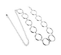 VICASKY Waist Chain Belt Charming Body Chains Accessory Silver Metal Fashionable for Women, Easy to Wear and Highlight Body Shape, for Carnivals and Special Occasions