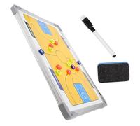 VICASKY Wall-Mounted Aluminum Basketball Tactical Board for Coaches with Whiteboard Surface, Portable Basketball Training and Play Diagram Board for Team Strategy and Match Planning