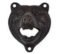 VICASKY Wall Mounted Beer Lid Remover Bear Teeth Bottle Opener for Kitchen Party Home Decor Iron Crafted Bottle Opener