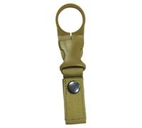 VICASKY Water Bottle Holder Clip for Camping with Belt Buckle Hiking | Nylon and Plastic, Khaki Finish, 14.5x2.5cm Size, Single Piece
