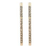 VICASKY Waterproof Eyebrow Pencil Brow Liner Pencil 2Pcs Double-Ended Design Easy to Use Stereo Makeup Brown Leopard Cover Personal Use