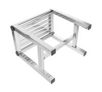 VICASKY Waterproof Stainless Steel Shower Stool Bench with Anti-Slip Footrest, Compact 31x20x30cm Bathroom Seat for Home, Kitchen, and Toilet Safety Aid