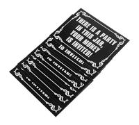 VICASKY Waterproof Tip Decal Stickers 10pcs Black White Vinyl Labels for Bars Restaurants Cafes with Your Money is Invited Message, Sturdy Kitchen Signage for Food Service