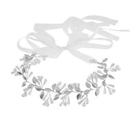 VICASKY Wedding Headband Leaf Design Silver Crystal Rhinestone Hair Vine Bridal Bride Hair Accessory for Flower Crown Vine Headband Wedding Guest