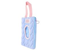 VICASKY Wet Tissue Box Compact Wipe Holder for Stroller Travel Use Refillable Wipes Dispenser Bag Convenient Flip-top Design