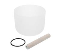 VICASKY White Chakra Crystal Bowl Yoga Meditation Bowl Healing Music Instrument for Relaxation Meditation Accessories