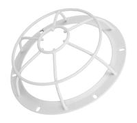 VICASKY White Iron Sensor Cover and Fire Sprinkler, Semi Recessed round Protective Cage with -theft and Surface Protection Features, for Public Areas and Commercial Facilities