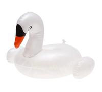 VICASKY White Swan Inflatable Beer Holder Floating Drink Mat for Pool Parties Lightweight Design for Easy Inflation and Deflation Fun Swan Shape for Enjoyable Days