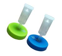 VICASKY Wide Mouth Fermenting Tank Lids with Gas Release for Mason Jars Assorted Green and Blue Covers for Sauerkraut Kimchi Pickling and Home Brewing Fermented Foods