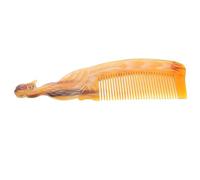 VICASKY Wide Tooth Hair Comb for Women Natural Horn Comb for Afro Hair Portable Scalp Massage Tool