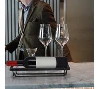 VICASKY Wine Cup Storage Rack Goblet Holder Black Iron Impact-Resistance for Kitchen and Home Bar Organisation