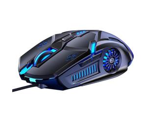 VICASKY Wired, Gaming Layout USB 6d Seven-color with Mouse Key and Breathing Light White Abs Material Accessory for Better Adaptability to Large Computer Screens
