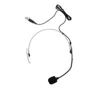 VICASKY Wired Headset Microphone Over-ear Condenser Mic with Four-pin Xlr Connector, Black Headworn Microphone for Voice Amplifier, Teaching, Singing, and Recording Use