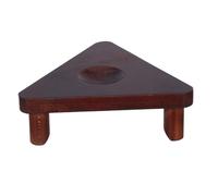 VICASKY Wood Ball Stand Solid Wood Basketball Holder with Enhanced Stability Easy Assembly Triangular Design for Soccer Football Volleyball Baseball Display Rack Desk Organizer