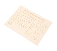 VICASKY Wood Braille Letter Board and Number Board Teaching Aid Wooden Braille for Blind People Learning Supplies Educational Tool for Blind Students