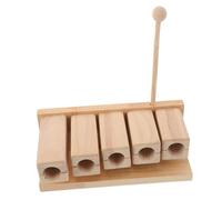 VICASKY Wood Percussion Block Wooden Musical Instrument with Mallet for Preschool Music Classes Yoga Meditation Montessori Orff Education Rhythm Tool