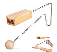 VICASKY Wood Vibraslap Instrument Percussion Latin Musical Rhythm Sound Chambers Vibraslap for Adults in Band