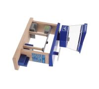 VICASKY Wooden Airplane Station Rail Train for Interactive Role Play Set with Wooden Tracks Enhances Fine Motor Skills Logical Thinking and Hand-eye Coordination Educational Pretend Play
