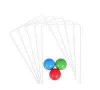 VICASKY Wooden Balls Metal Goal Hoops Engaging Outdoor Activity for Promotes Strategy and Coordination Construction for Lawns Beaches