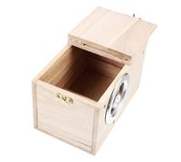 VICASKY Wooden Birdhouse Outdoor Decor Small Bird House Nesting Box for Parakeet Windproof Design for Garden Patio