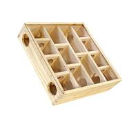 VICASKY Wooden Chinchilla Maze for Hamsters Multi Pet Accessory Safe Design to Prevent Escape Fun Exercise for Animals Healthy Activity for Dwarf Hamsters