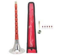 VICASKY Wooden D Key Suona Wind Instrument for Practice and Easy Play, Ethnic Folk Music Instrument Made of Wood, Iron, and Copper Suitable for Beginners and Students Random Color