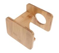 VICASKY Wooden Drinking Horn Holder Stand with Stable Support for Horn Cups Rustic Viking Style Rack Suitable for Bar Themes and Special Occasions