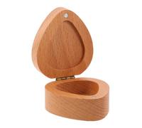 VICASKY Wooden Guitar Pick Holder Solid Wood Storage Case for Plectrums Stylish Organizer for Acoustic Electric Guitar Players Elegant Design for Music Enthusiasts