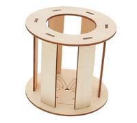 VICASKY Wooden Hay Feeder for Rabbit Small Pet Stand Dispenser Less Waste Hay Rack Bunny Food Holder