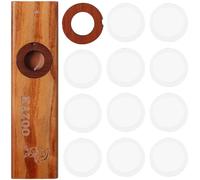 VICASKY Wooden Kazoo Flute with 22 Membranes Set for Music Lovers, Ukulele Guitar Partner Kazoo for Kids and Adults, Easy-to-play Folk Instrument for Beginners and Performances