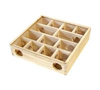 VICASKY Wooden Maze Toy for Hamster Guinea Pig Toys Boredom Breaker Chinchilla Maze Accessory