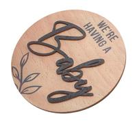VICASKY Wooden Medal Souvenirs Birth Sign Arrival Signs for Boys Girls Home Nursery Decoration Welcome Home