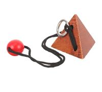 VICASKY Wooden Mental Buckle Brain Teaser Puzzle Educational Unlocking for Stress Relief Intelligence Game Family Fun Developing Logic and Hand-eye Coordination