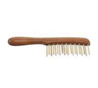 VICASKY Wooden Meridian Massage Comb, Pressure Point Scalp Massager Wide Teeth, Manual Sheep Horn Massage Tool for Head Relaxation and Stress Relief