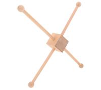 VICASKY Wooden Mobile Frame DIY Kit for Crib, Natural Wood Wind Chime Hanging Holder, Nursery Ceiling Decor Suitable and Christmas Mobiles