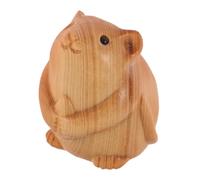 VICASKY Wooden Mouse Desktop Wood Animal Ornament Home Decor Sculptures Ornaments For The Home Desktop Tiny Animal Tiny Cat Statues Cute en