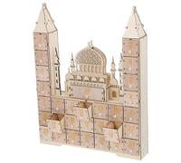 VICASKY Wooden Ramadan Advent Calendar with 30-day Countdown Drawers, Eid Wooden Countdown Calendar for Muslim Festivities, Islamic Ramadan Table Decoration for Home and Party
