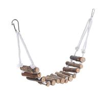 VICASKY Wooden Reptile Bridge Ladder Suspended Pet Decor for Reptiles Promotes Exercise Coordination Skills for Lizards Snakes Chameleons More