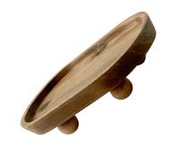 VICASKY Wooden Serving Tray Multi-purpose Storage Tray Simple but Elegant Appearance with Design with Fine Texture for Dessert Serving and Keys Storage for Home Organizing