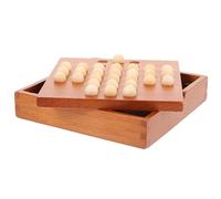 VICASKY Wooden Single Chess Peg Game Educational for Families Friends for Large Groups Enhances Logical Thinking Patience for Travel Gatherings