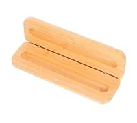 VICASKY Wooden Single Pen Box - Empty Bamboo Pencil Case - Vintage Organizer for Fountain Pens Display Holder for Office Supplies and Special Occasions