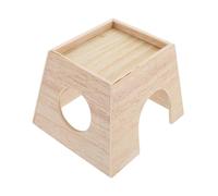 VICASKY Wooden Small Pet House Cozy Hideout Nest for Rutin Chickens and Small Animals Lightweight Decorative Shelter Providing Warmth Security and Multi Use Breeding Space